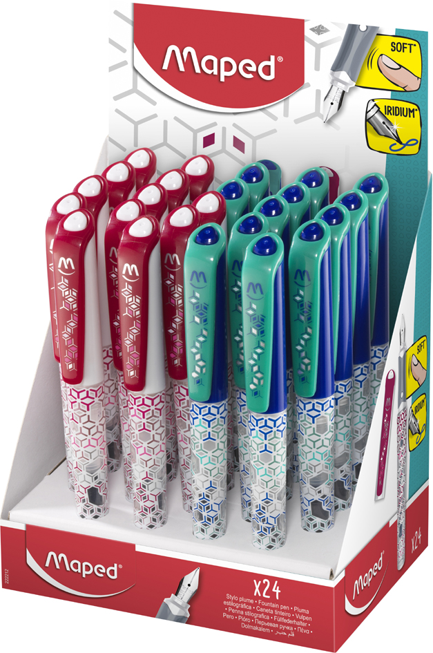 Maped Stylo plume Classic, assorti, présentoir de 24