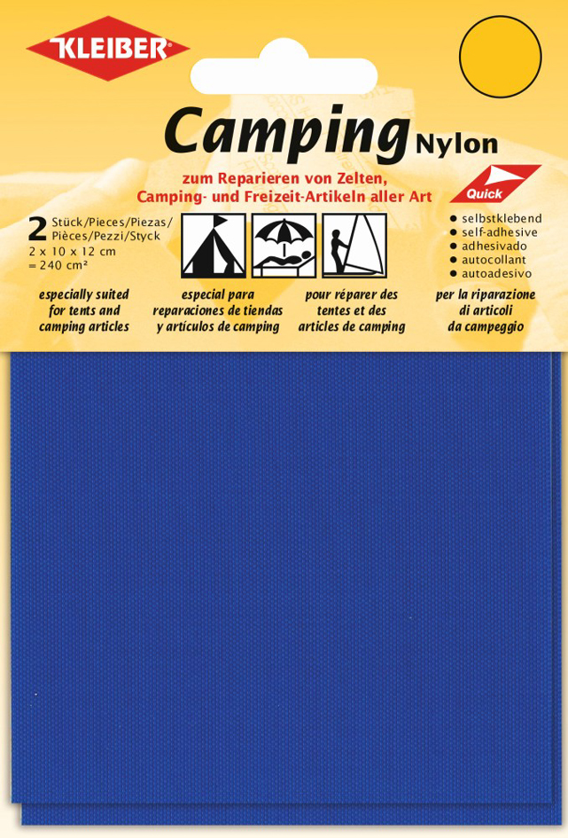 KLEIBER Pièces de réparation, nylon, autocollant, bleu océan