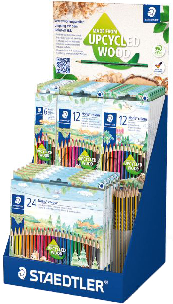 Présentoirs de crayons de couleur