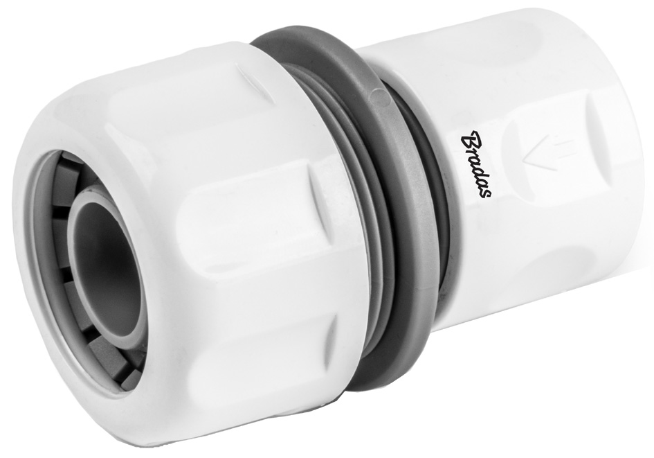 Bradas Raccord de tuyau femelle WHITE LINE, 3/4', blanc