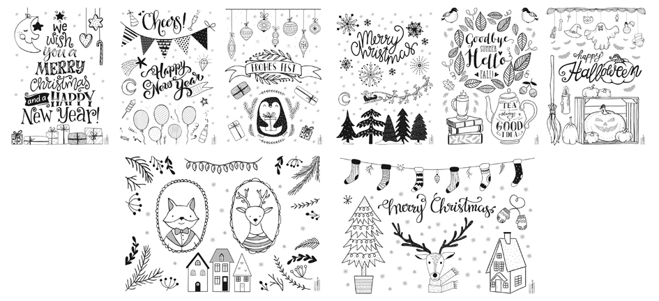 Sets de marqueurs pour verre
