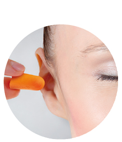 HARO Bouchon d'oreille en mousse, orange