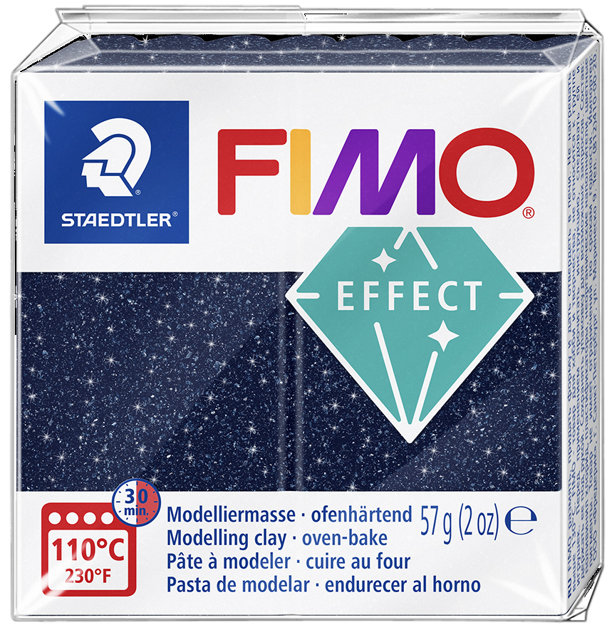 FIMO Pâte à modeler EFFECT, galaxy bleu, 57 g
