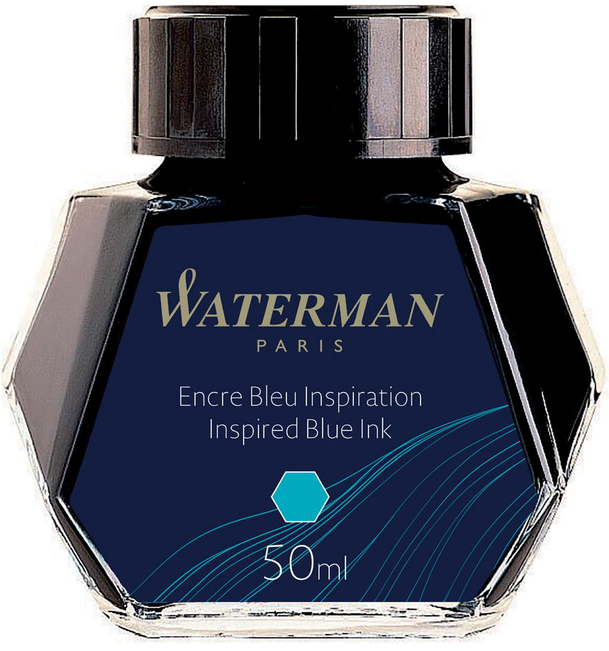 WATERMAN Flacon d'encre, contenu: 50 ml, bleu inspiration