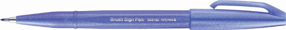 PentelArts Stylo feutre Brush Sign Pen SES 15, indigo