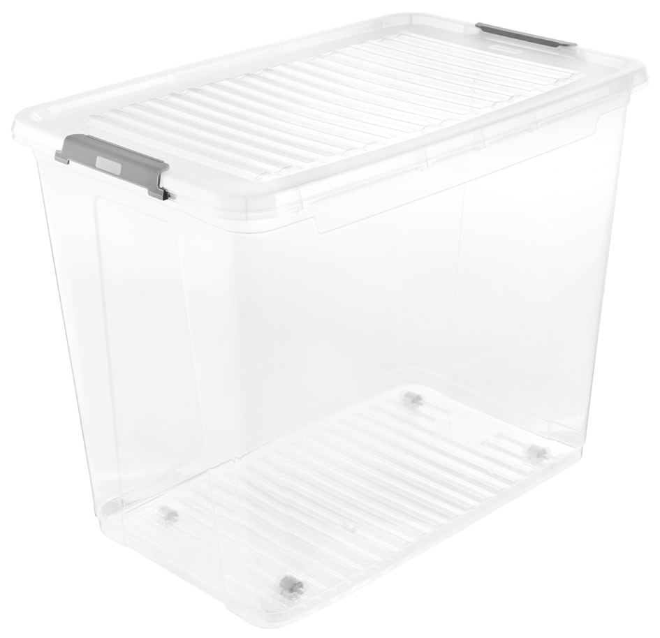 keeeper Boîte de rangement 'leo', 74 litres, transparent