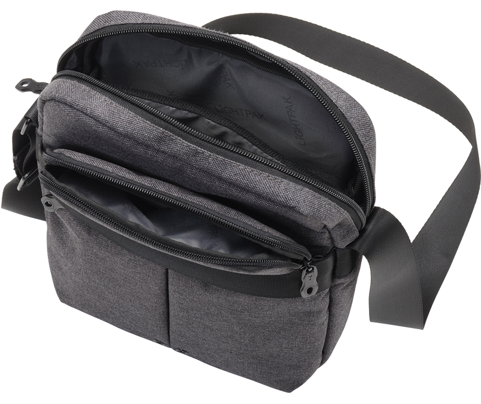 Sac en bandoulière "EPSILON", ouvert