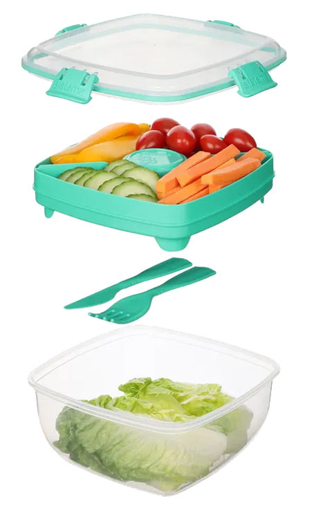 Boîte à salade SALAD TO GO, ouvert