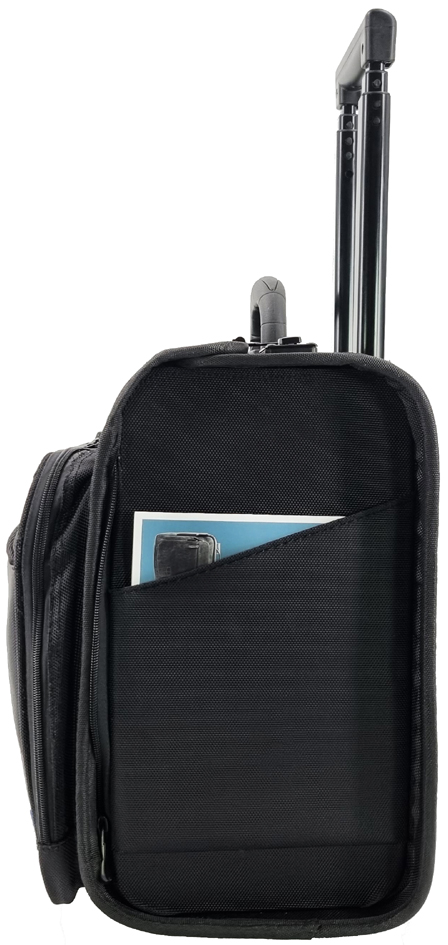 STOP Valise pour pilotes rPET SAMAR, PET recyclé, noir rPET (L)470 x (P)240 x (H)390 mm noir