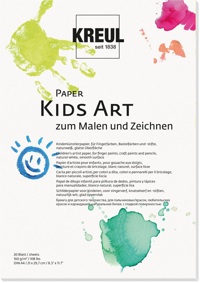 KREUL Papier d'artiste pour enfants 'Paper Kids Art', A3