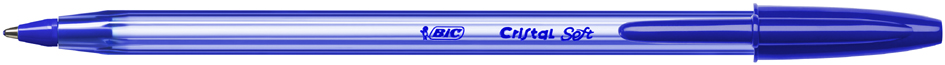 BIC Stylo à bille Cristal Soft, bleu