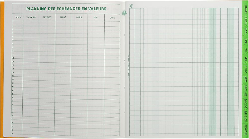Visuel de référence: Piqûre "Echéances" - ouvert