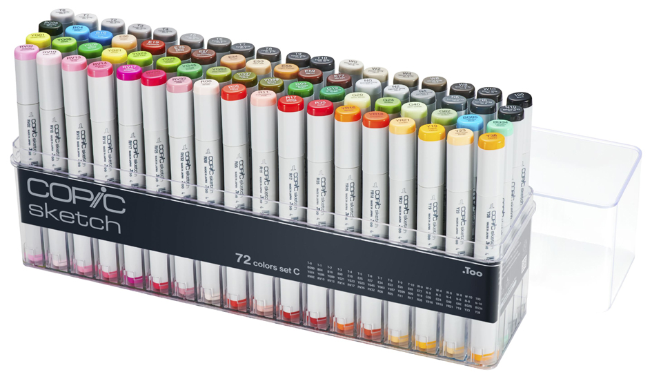 COPIC Marqueur sketch, set C de 72