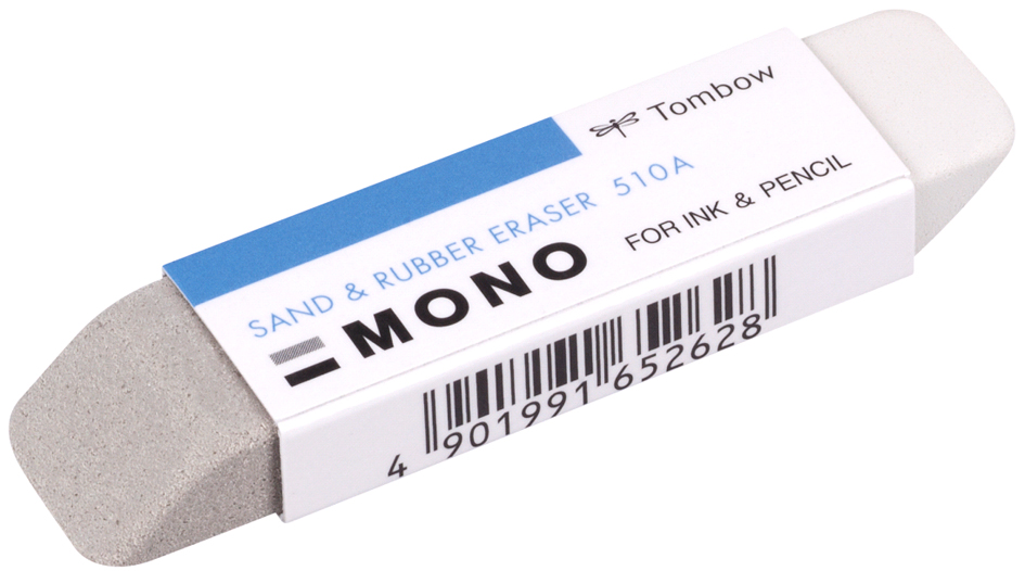 Tombow Gomme duo en caoutchouc naturel 'MONO sand & rubber'