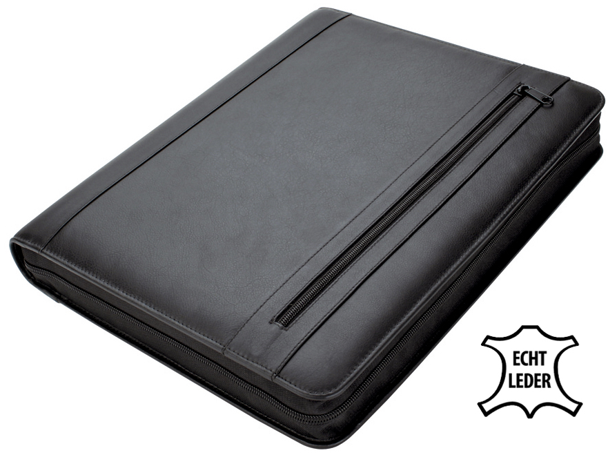 Porte-documents classeur, A4, cuir