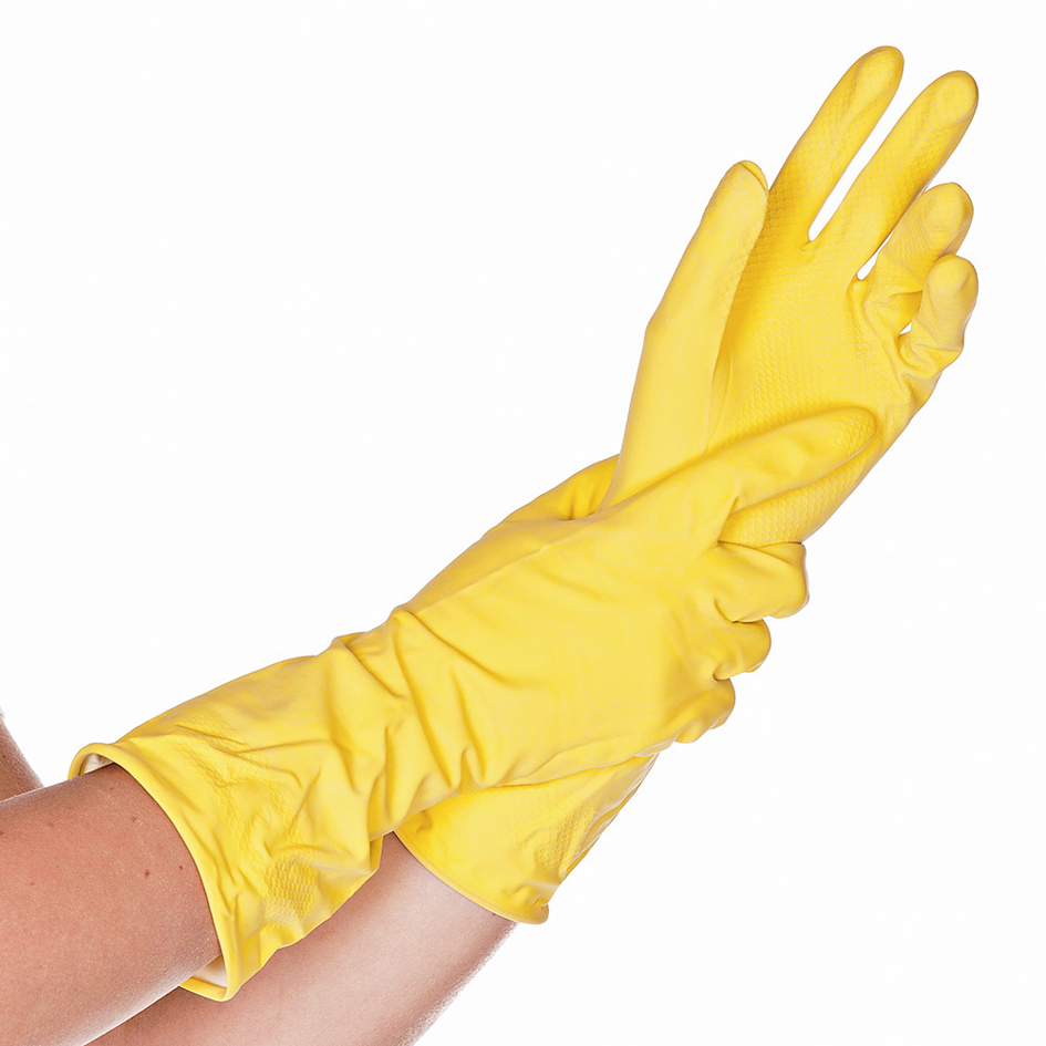 HYGOSTAR Gant universel en latex Bettina, L, jaune