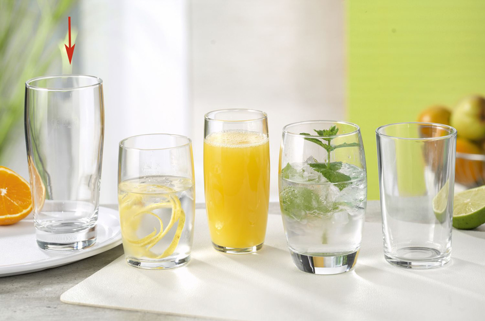 Gobelets en verre