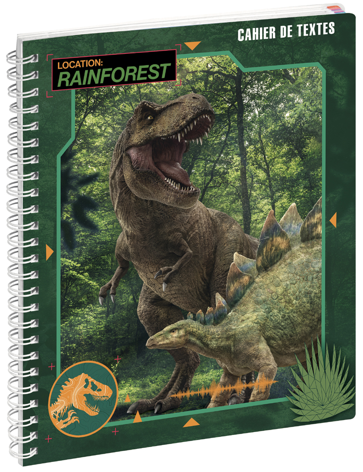 Cahier de textes Jurassic World "Dinos"