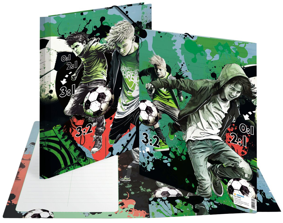 HERMA Chemise à élastique 'Street Soccer', carton, A4