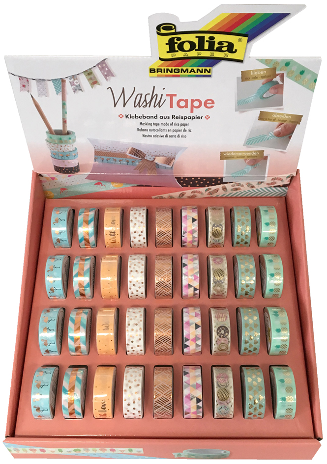 folia Ruban autocollant Washi-Tape HOTFOIL, en présentoir