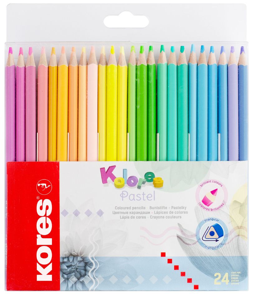 Sets de crayons de couleur, triangulaire