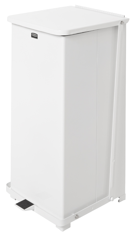 Rubbermaid Poubelle à pédale Defender en acier, 49 litres