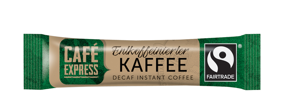 HELLMA Café soluble 'Café Express Decaf', stick individuel