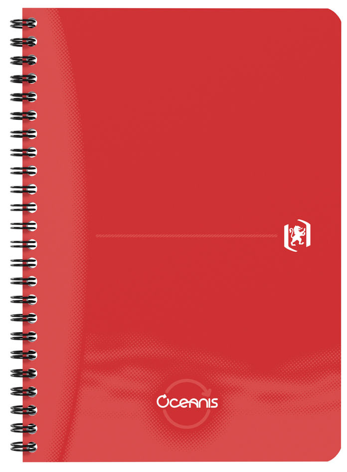 Cahier à spirale "Oceanis", rouge