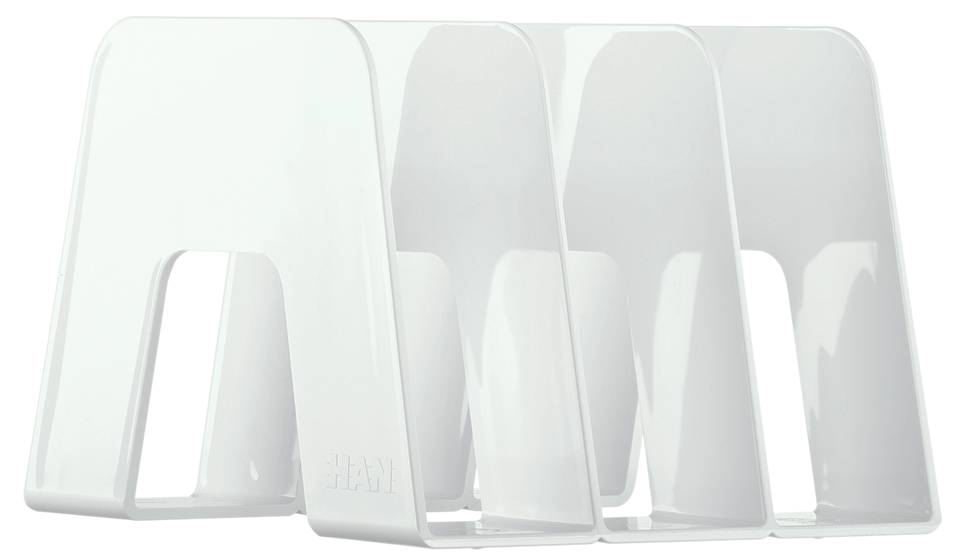 HAN Porte-revues SORTER, A4, 3 compartiments, blanc