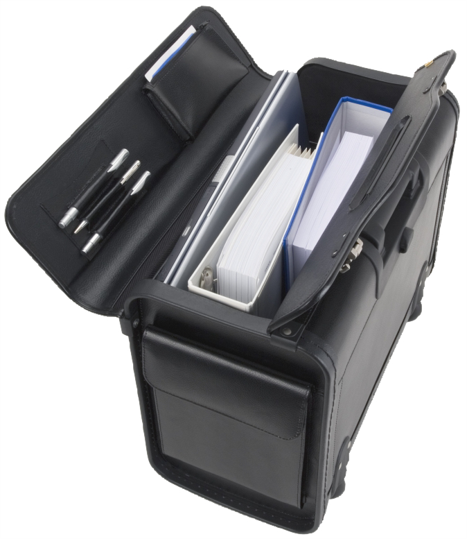 Valise pour pilotes "SILVANA", ouvert