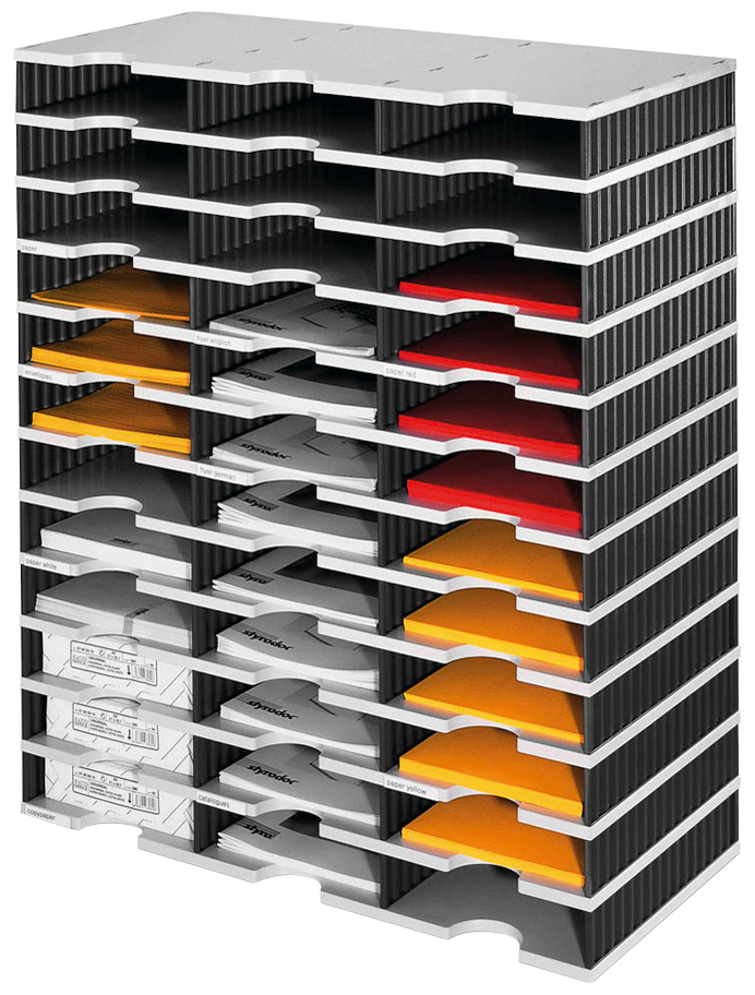 Visuel de  référence: Module de base styrodoc trio, gris / noir (livré non équipé)