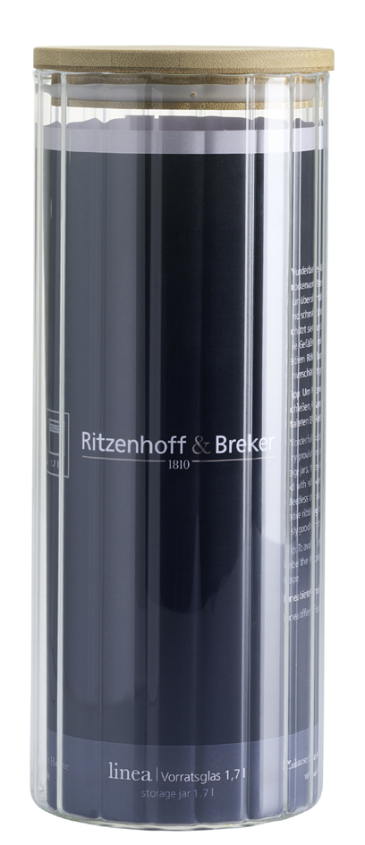 Ritzenhoff & Breker Bocal LINEA, rond, 1,7 litre