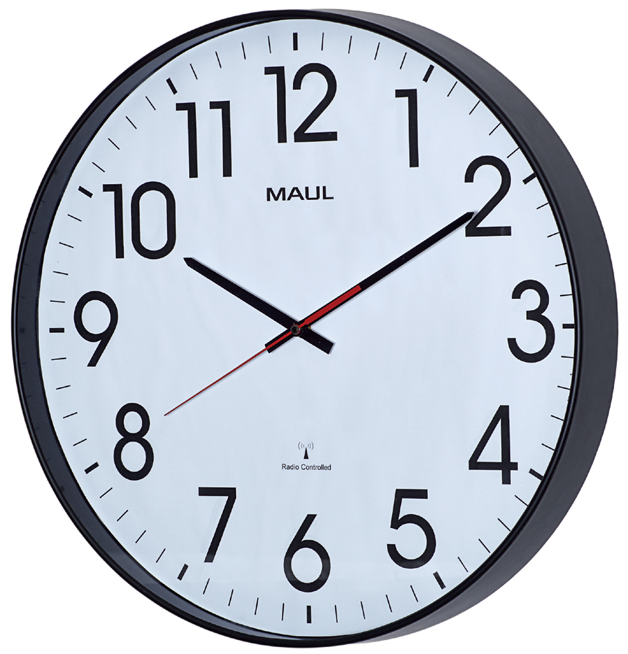 Horloge murale radiopilotée MAULclimb , vue de profil