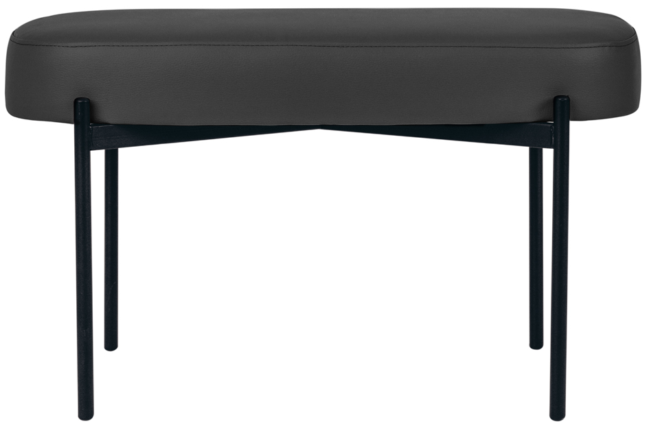 PAPERFLOW Banc oval GAIA, taille M, habillage similicuir