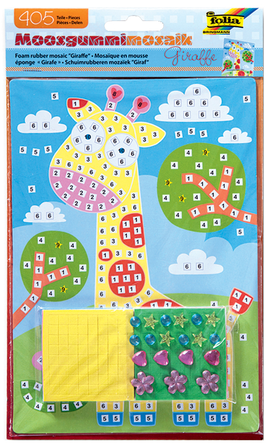 folia Mosaique de caoutchouc de mousse 'girafe', 405 pièces