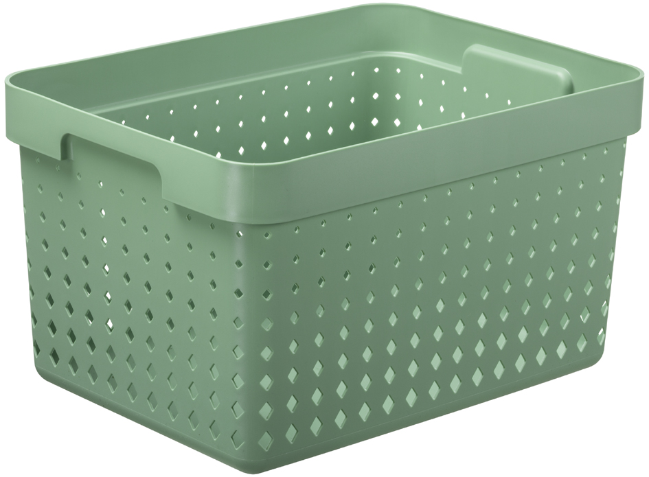 NHG Bac de rangement SEOUL BASKET L, PP, vert