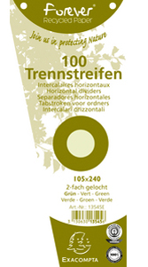 Visuel de référence: Intercalaires de révision, 240 x 105 mm, trapèze