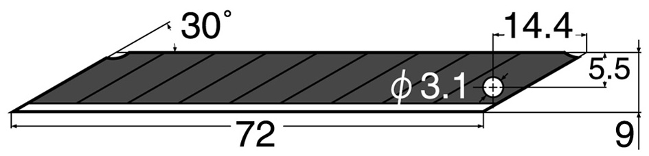 Vue détaillée lame de rechange BA15P
