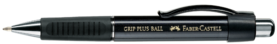 Stylo à bille rétractable GRIP PLUS, noir