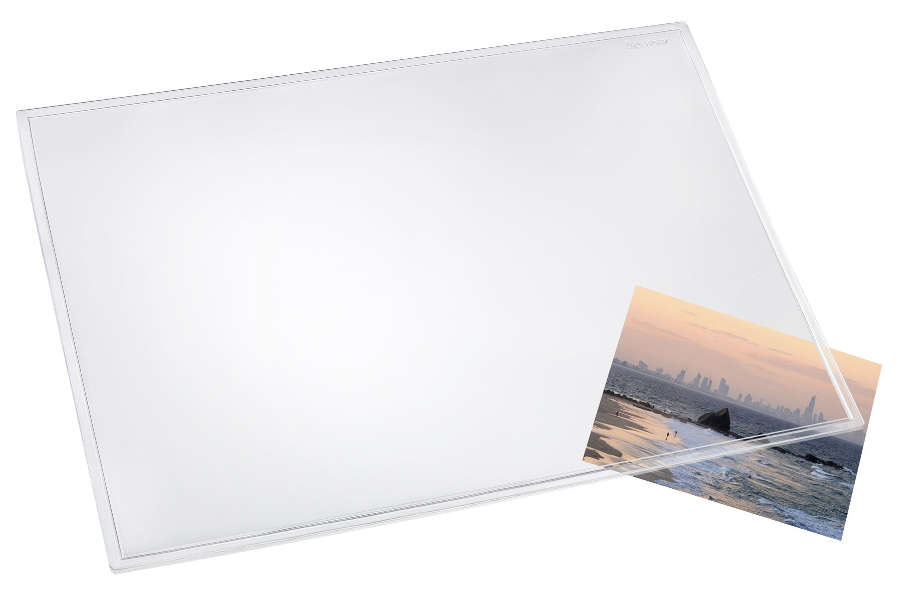 Visuel de référence: utilisation du sous-main DURELLA TRANSPARENT, transparent