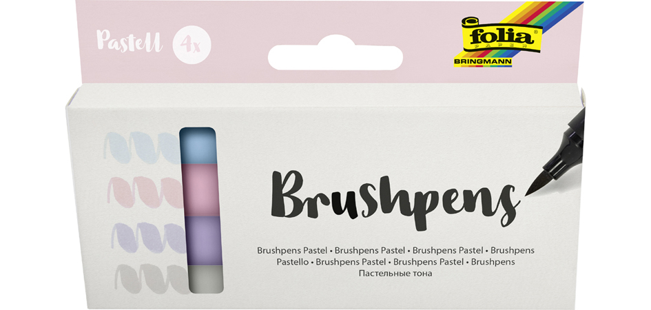folia Stylo pinceau Brush Pens 'Pastell', kit de 4