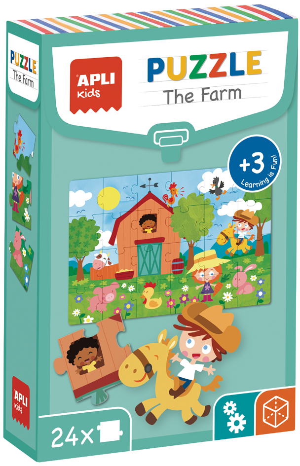 APLI kids Puzzle éducatif 'The Farm', 24 pièces