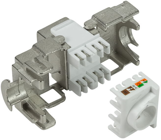 Module Keystone Cat.6A, classe EA, blindé