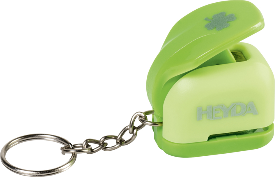 HEYDA Perforateur à motif mini 'trèfle', avec porte-clé