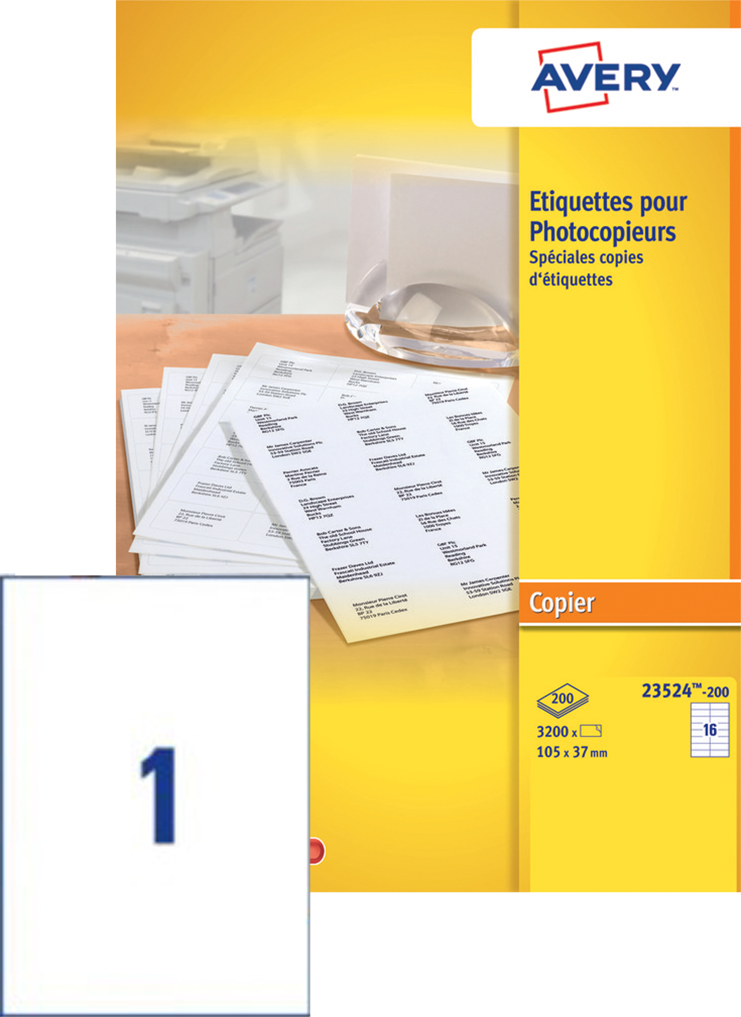 Etiquettes, blanc, emballage industriel