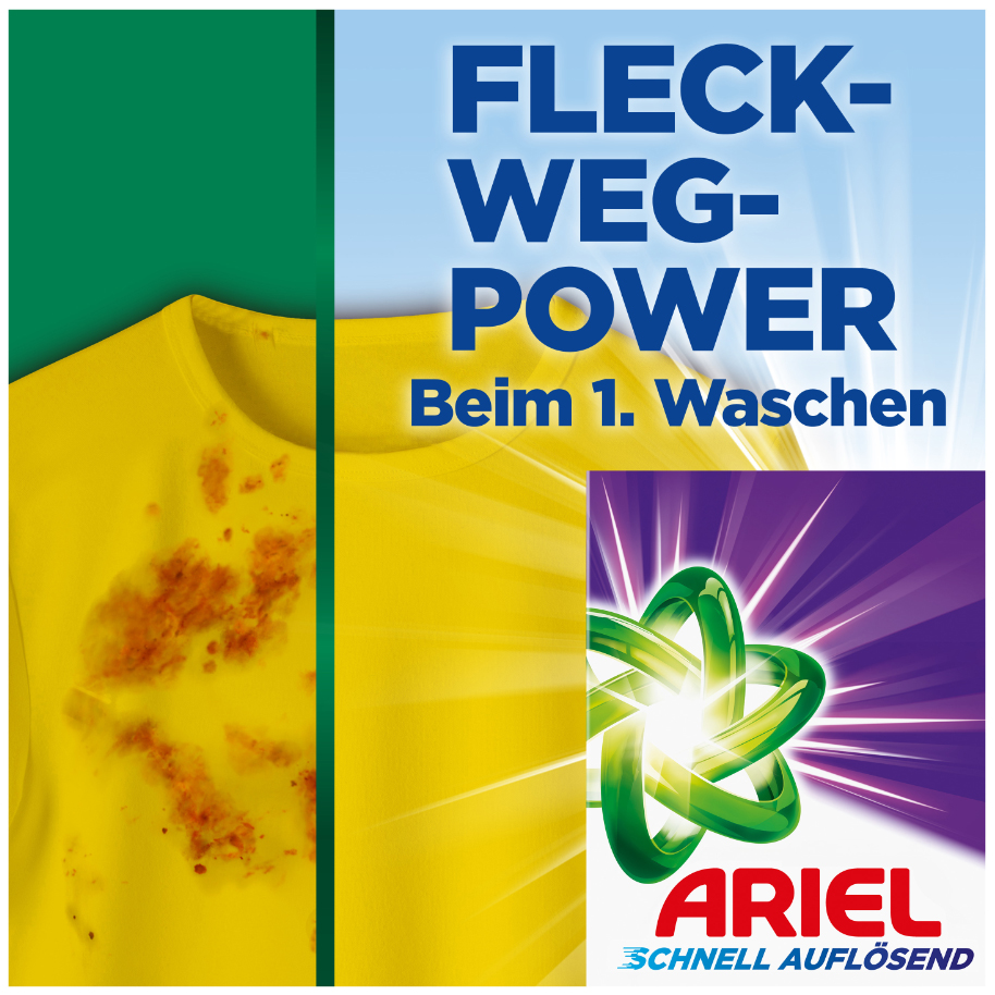 ARIEL Lessive en poudre Color+, 1,8 kg - 36 lavages