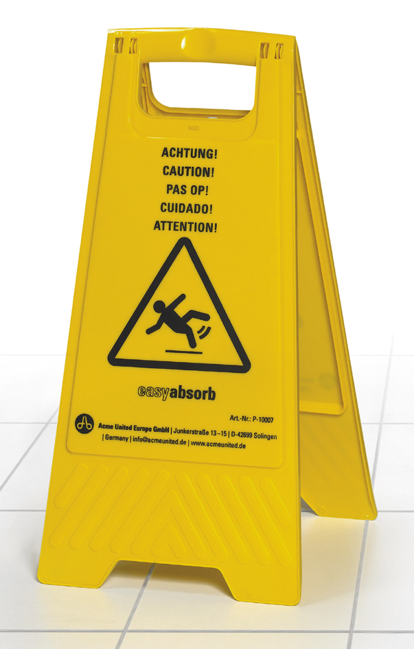 easyabsorb Panneau de signalisation 'Attention sol glissant'