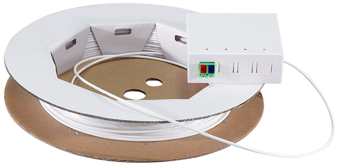 Boîte d'épissure FTTH avec câble de pose, 1x LCD / APC