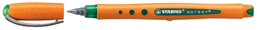 STABILO Stylo roller worker fine, vert