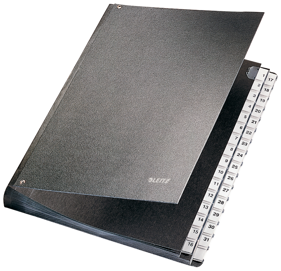 LEITZ Trieur à soufflet, A4, 1-31, 32 compartiments, noir